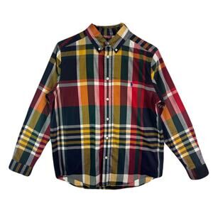 POLO BY RALPH LAUREN Plaid Cotton Poplin LongSleeve ButtonFront Shirt Youth L
